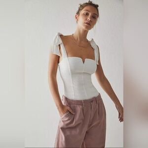 Free People Lola Bodysuit in Harvest MoonFree People Size XS